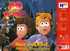 40 Winks - Nintendo 64 - Copertina