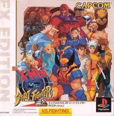 X-Men vs. Street Fighter - JP Playstation - Copertina