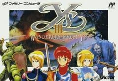 Ys III: Wanderers from Ys - Famicom - Copertina